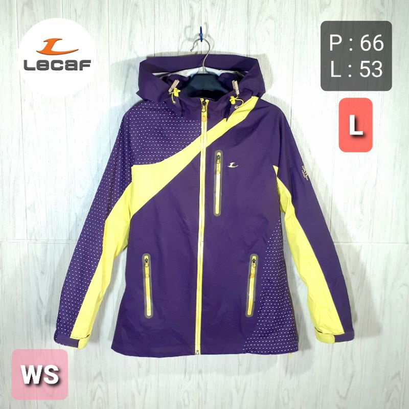 Jaket Cewek Wanita Waterproof Ultralight Outdoor Gunung Hiking LECAF Storm Lite XTL Welding Tech Bek