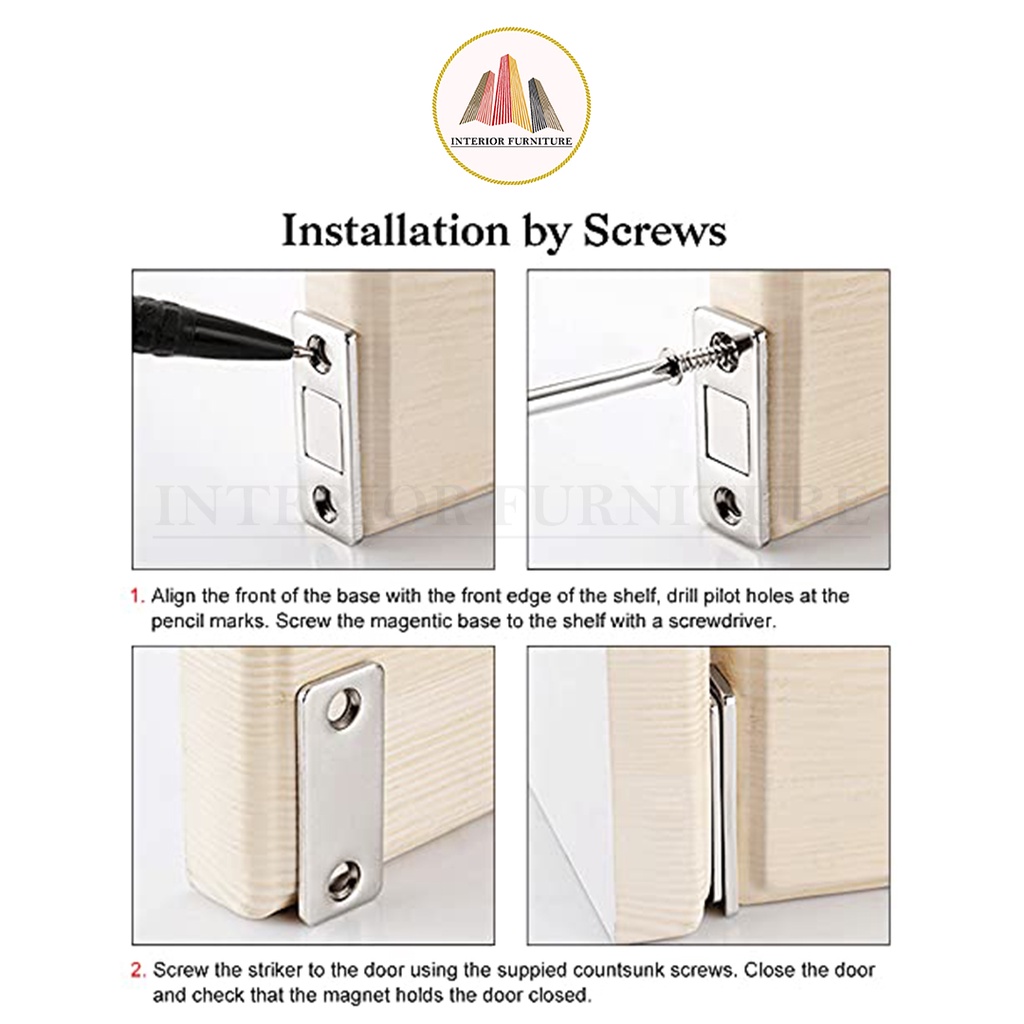 Magnet pintu lemari laci Catches Magnet / Magnetic Door Closer Stopper / Penutup pintu lemari magnet