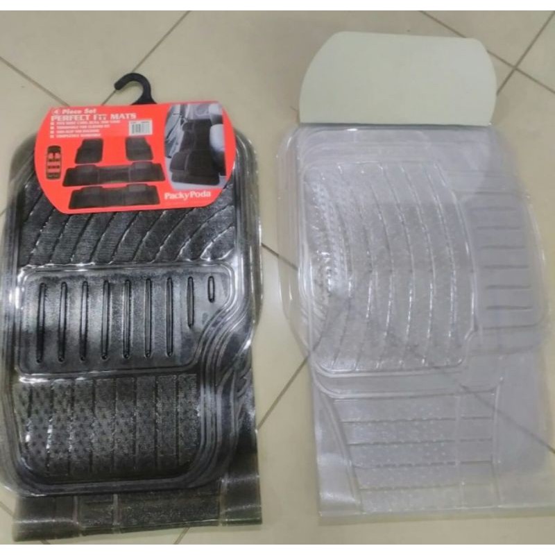 Karpet Set 3 Baris Mobil Universal Model Transparan