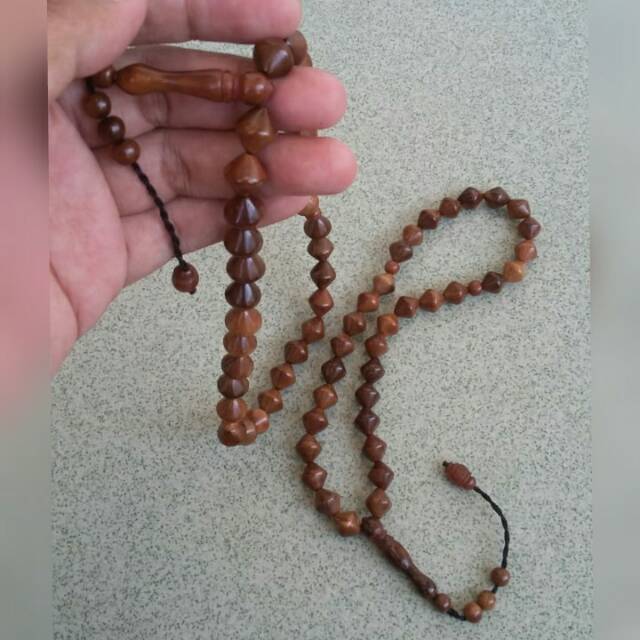 Tasbih kaukah 33 butir wajik/gula aren