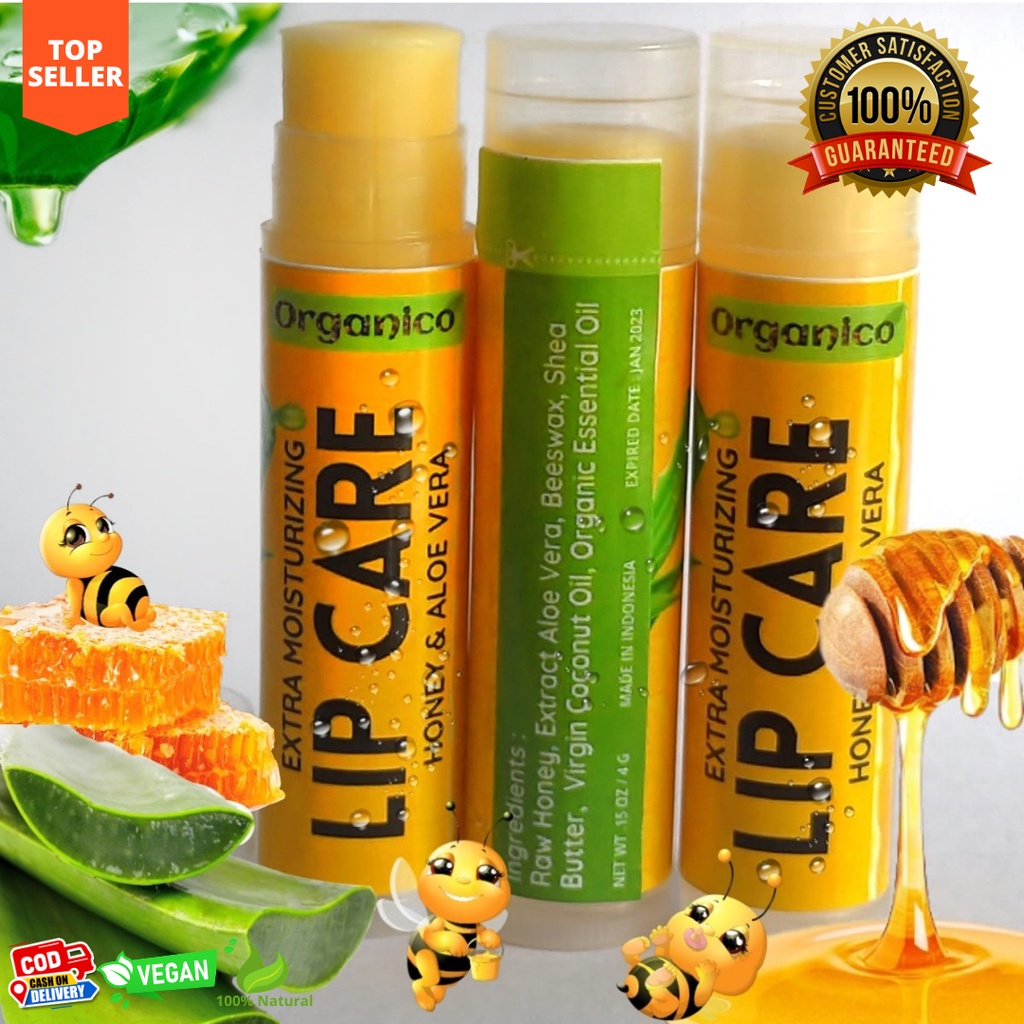 Pelembab Bibir Extra Moisturizing Lip Balm Bibir Kering Lip Care Lip Serum Lip Mask By Organico