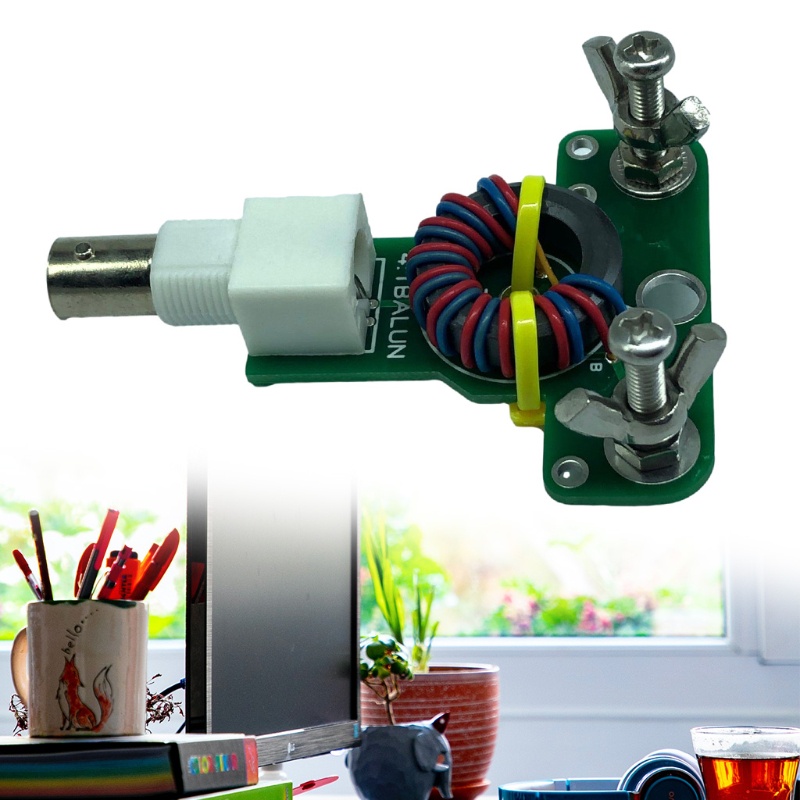 Btsg Portable1:4 HF Shortwave Dipole Antena Balun Mini Barron Anti Air 50W