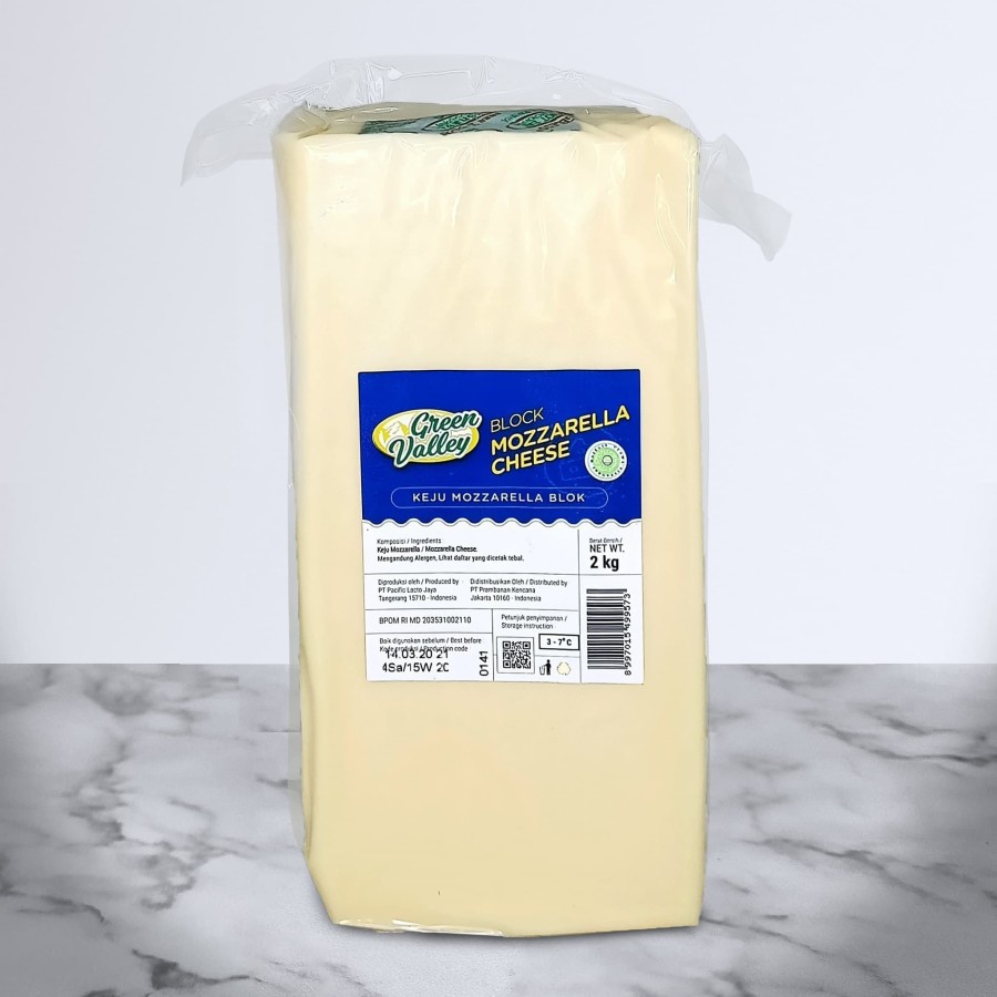 

[5 Pack 10kg] GREEN VALLEY Mozzarella Cheese | Keju Mozzarella