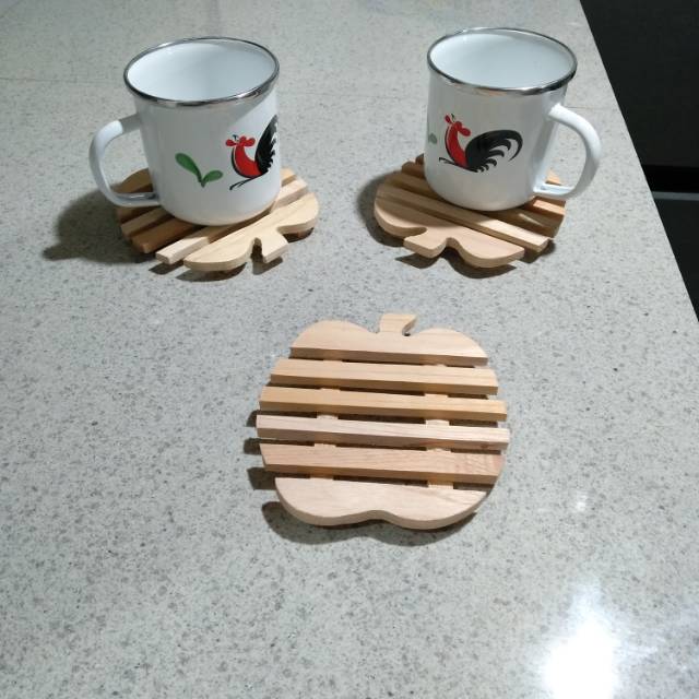 Tatakan Gelas Serbaguna / Alas Gelas Kayu / Coaster set