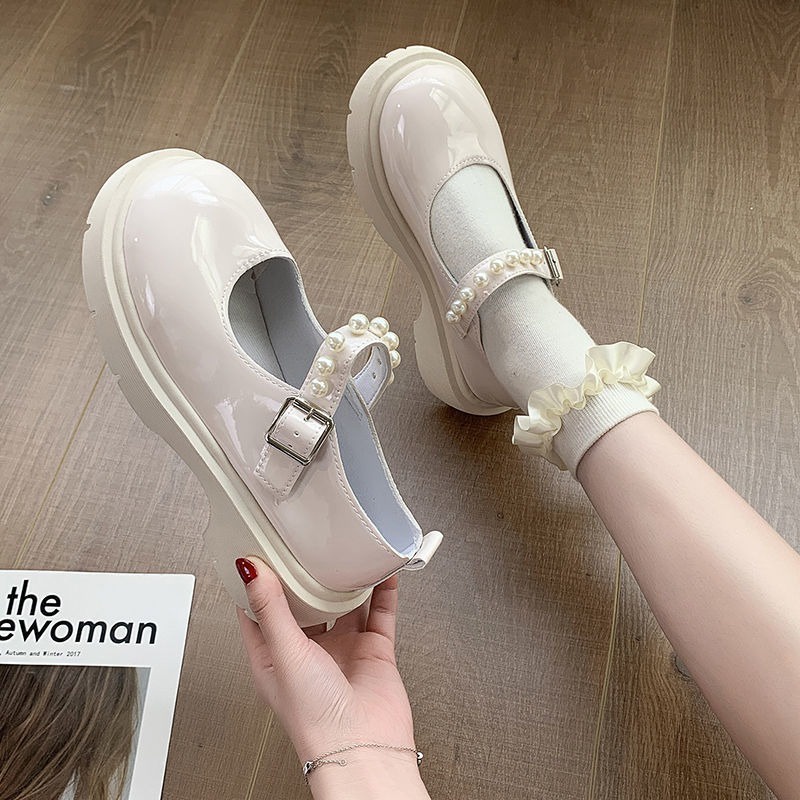 Sepatu Kerja Wanita Kasual Mutiara Import Sepatu Loafers Perempuan Casual Pearl Look Women Boots SK-028