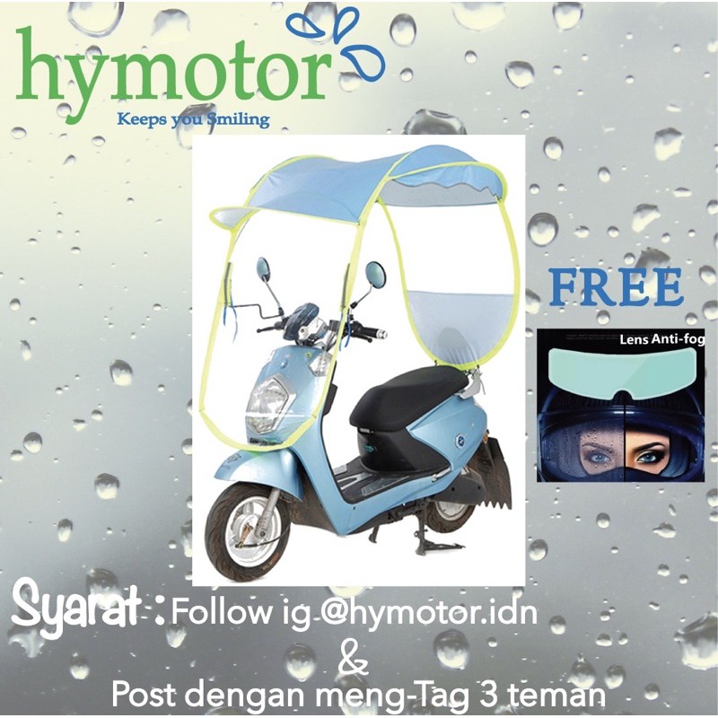 Payung Motor Hymotor Kanopi Motor Atap Motor Pelindung motor hujan Anti hujan &amp; UV Motor atap hujan