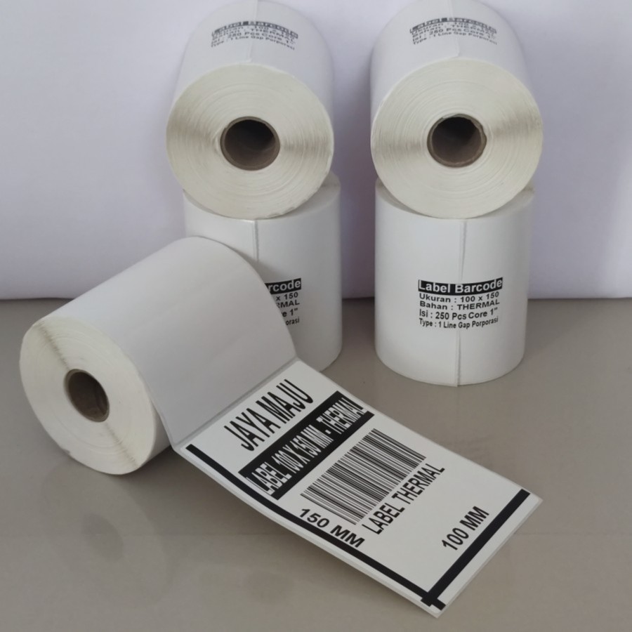 KERTAS LABEL THERMAL 100 X 150I 100X150 LABEL BARCODE DIRECT THERMAL 100x150 100 x 150