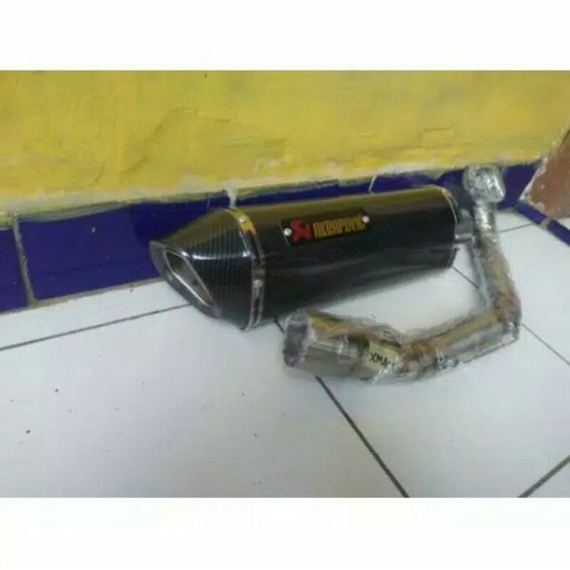 knalpot Akrapovic layang carbon nmax lama new stainless