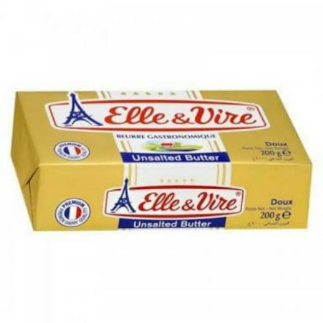 

Elle vire 200 gr Unsalted butter / mentega butter elle&vire