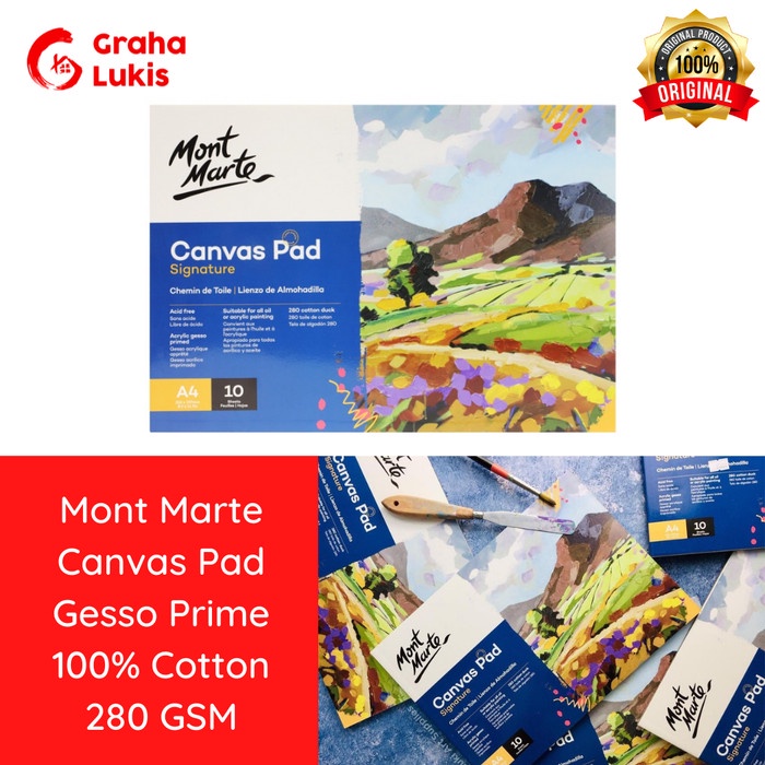 

(TERLARIS) Canvas Pad Mont Marte Acid Free