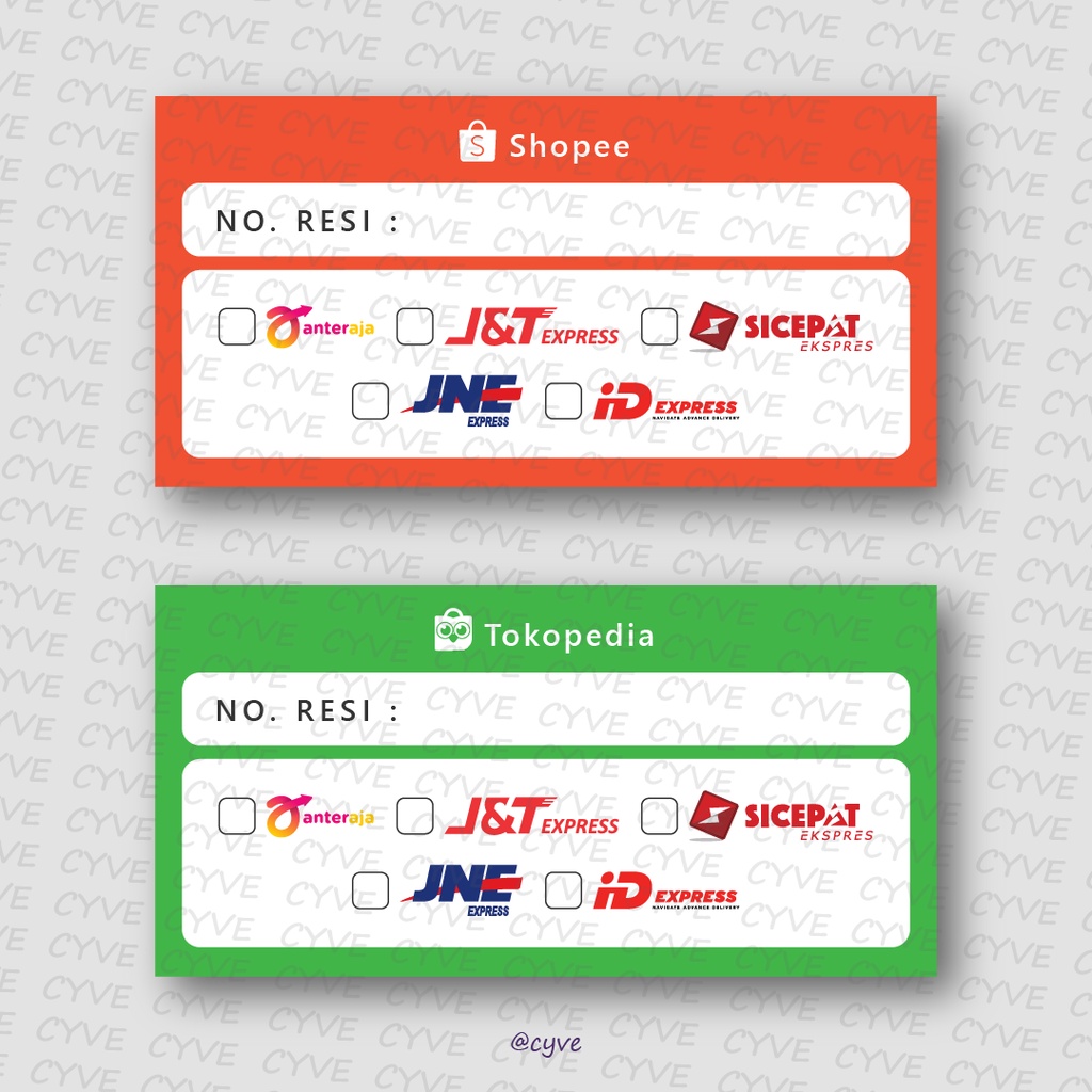 

Stiker Resi | Sticker | Label Pengiriman | Isi 20 sheets