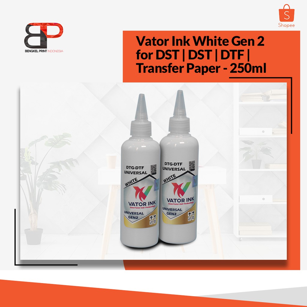 Tinta Vator Universal Gen 2 WHITE for DTG | DST | DTF 250ml