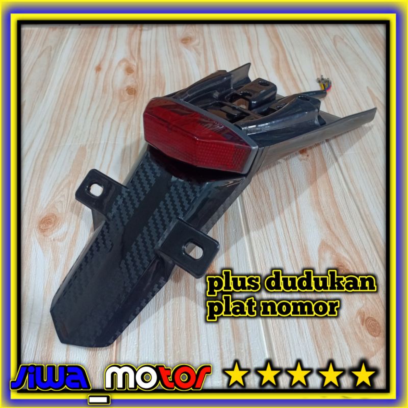 stoplamp wr155 3in1 plus dudukan plat nomor stoplamp variasi wr 155 stoplamp 3in1 wr155 lampu wr155