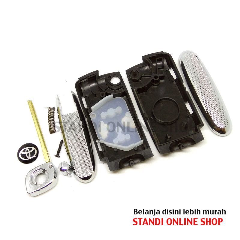 Casing Kunci Lipat Flip Key Rumah Kunci Toyota Camry 4 Tombol