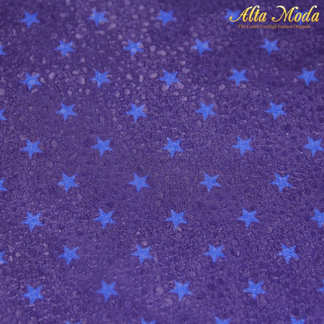 

Alta Moda Shiffon Lurex Ungu Motif Bintang Biru (1M)