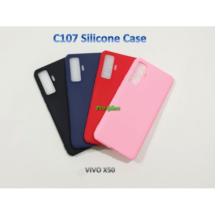 C107 VIVO X50 / X50 PRO Colourful Ultrathin Silicone Matte Case