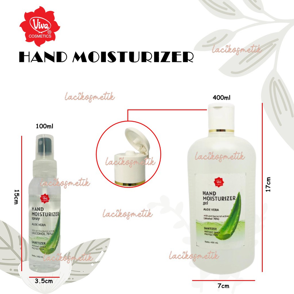 ✨LACIKOSME✨ HAND MOISTURIZER VIVA - HAND SANITIZER ALOEVERA BY VIVA