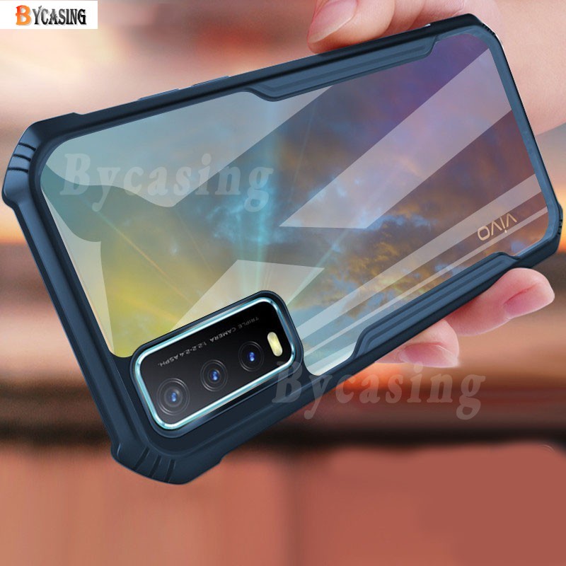 [COD Ready Stock] Shockproof Casing VIVO V21e V20 V20SE V21 Y12S Y20S Y21 Y21S Y33S Y11 Y12 Y5 Y17 Y51A Y53S Y20i Y91C Y1S Y91 Y95 S1 Case Hard Air Bag Protection Slim Crystal Clear Cover BY