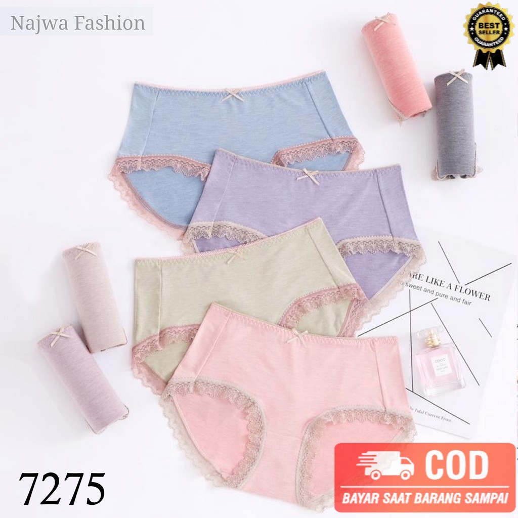 novi.olshop - CD UNDIES WANITA RENDA / Celana Dalam Wanita Polos Quality Import CD Sexy Import 7275