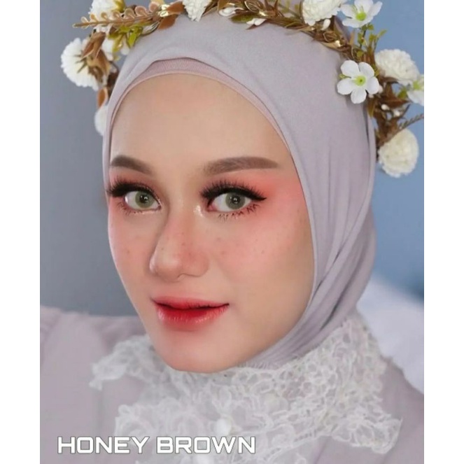 SOFTLENS HONEY BROWN/COKLAT. NORMAL/MINUS (s.d -6.00). NEW MORE DUBAI