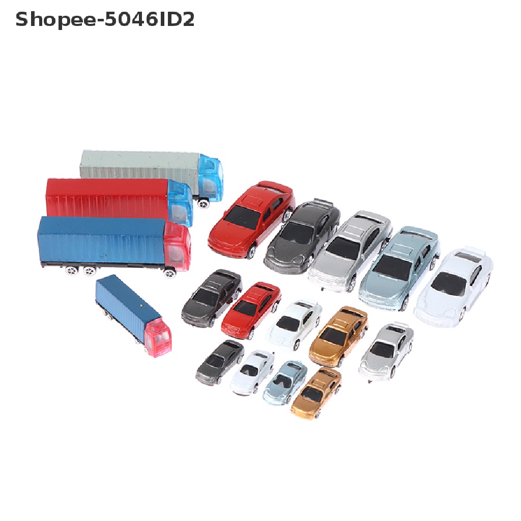 Shopee-5046id2 Mainan Miniatur Truk Kontainer Skala 1: 100-200 Untuk Dekorasi Rumah Boneka