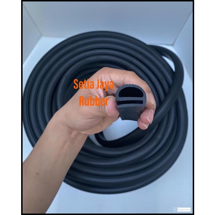 Karet list E pintu pendingin / cold storage / kulkas Hitam Besar