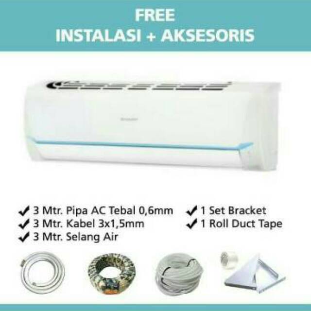 Ac Sharp 1 2 Pk Ah A5say Free Pasang Dan Acesoris Indonesia