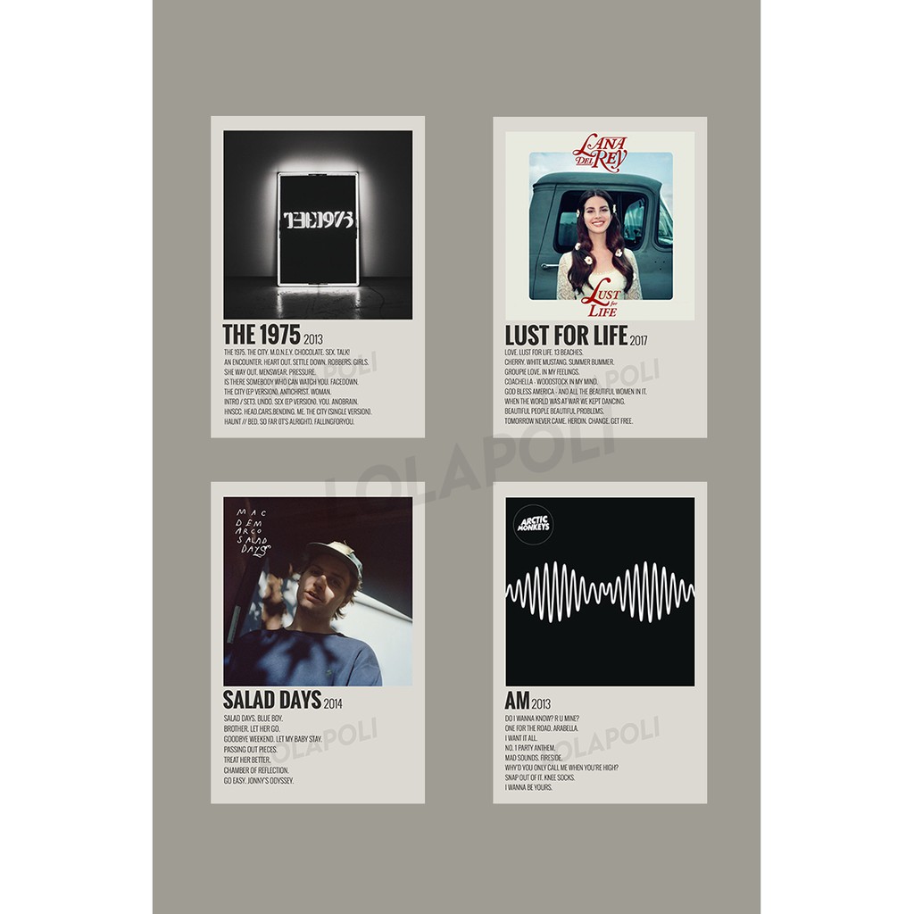 Paket Poster Cover Album - 5