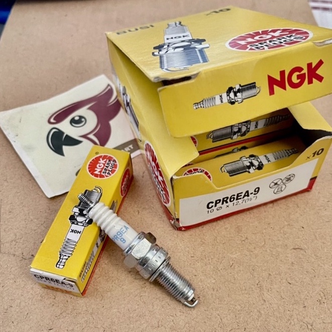 Busi NGK Spark Plug CPR6EA-9 - Busi Motor Yamaha NGK Busi motor Honda / busi beat / busi vario / busi scoopy / busi spacy / busi vixion / busi satria fu / shogun rr 125 / supra x 125 / cs1 / jup iter mx / genio / byson