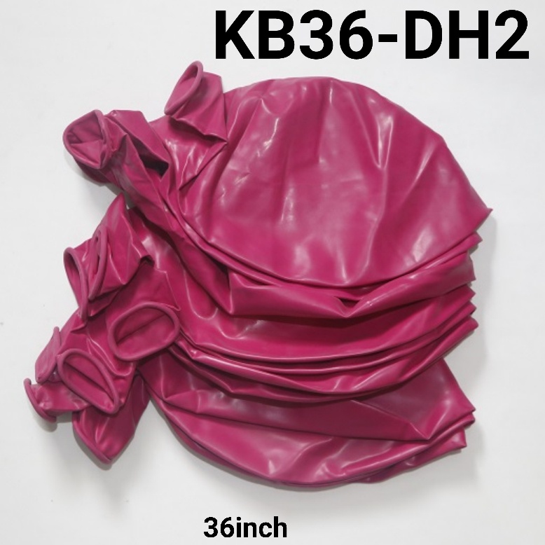 KB36-DH2 Balon latex 36 inch 90 cm jumbo doff tebal hot pink satuan (Balon Latex Bulat Doff) papaya 