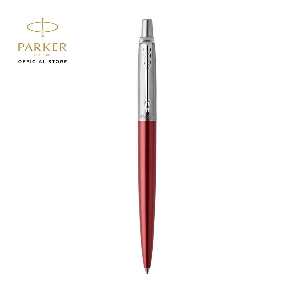 Fine Black Ink Parker Jotter Kensington Red Rollerball Pen Chrome Trim Fine Black Ink Parker Jotter Kensington Red Rollerball Pen Chrome Trim