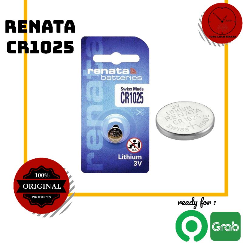 BATERAI RENATA CR1025 ORIGINAL BATTERY CR 1025 LITHIUM 3 VOLT