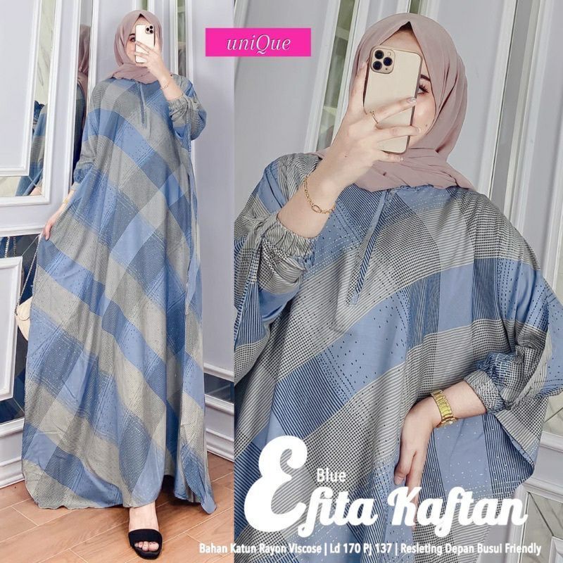 Kaftan Jumb0 - Kaftan Rayon -kaftan Viral -Wanita - Claudya Kaftan Kondangan Size Jumbo