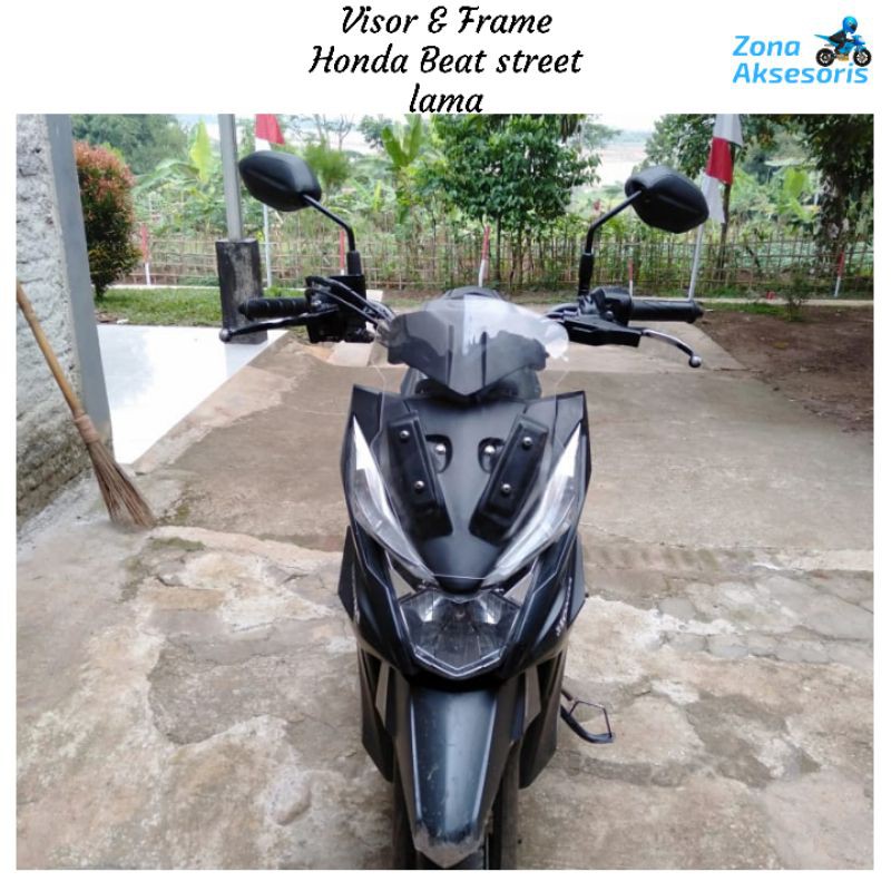 visor honda beat street lama visor frame beat street