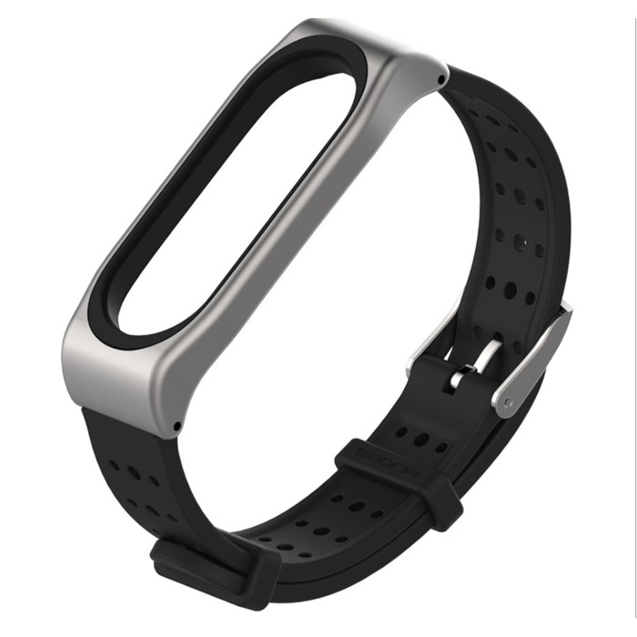 MI BAND MIJOBS 4/3 Strap GELANG Tali METAL SPORTY Bonus anti lost G-SHOCK