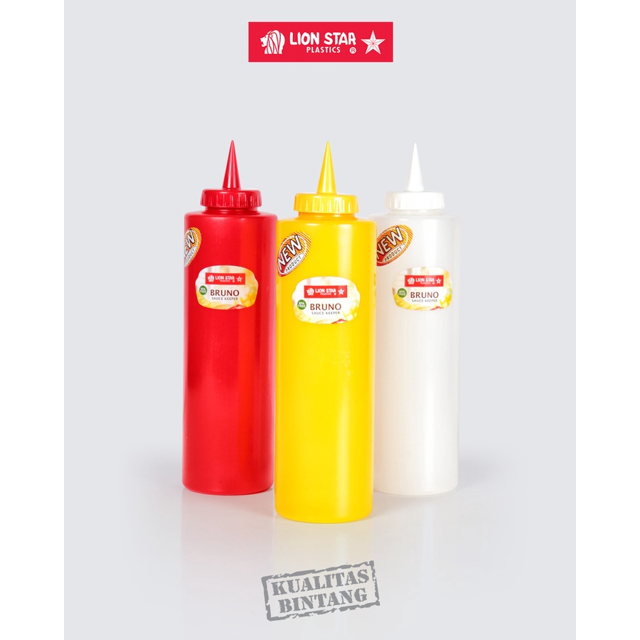 botol bruno 425ml - botol saus lion star high quality anti pecah
