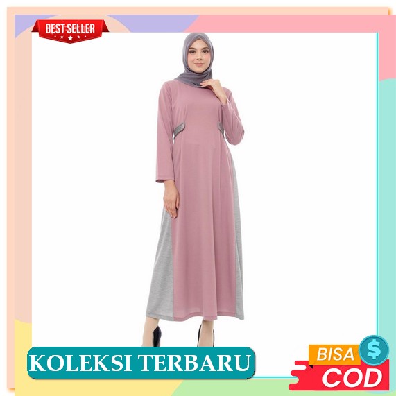 Promo Qiyara Syari Dress Terbaru 2022 Modern Gamis Syari + Khimar Wanita Terbaru 2022 Gamis Kondanga