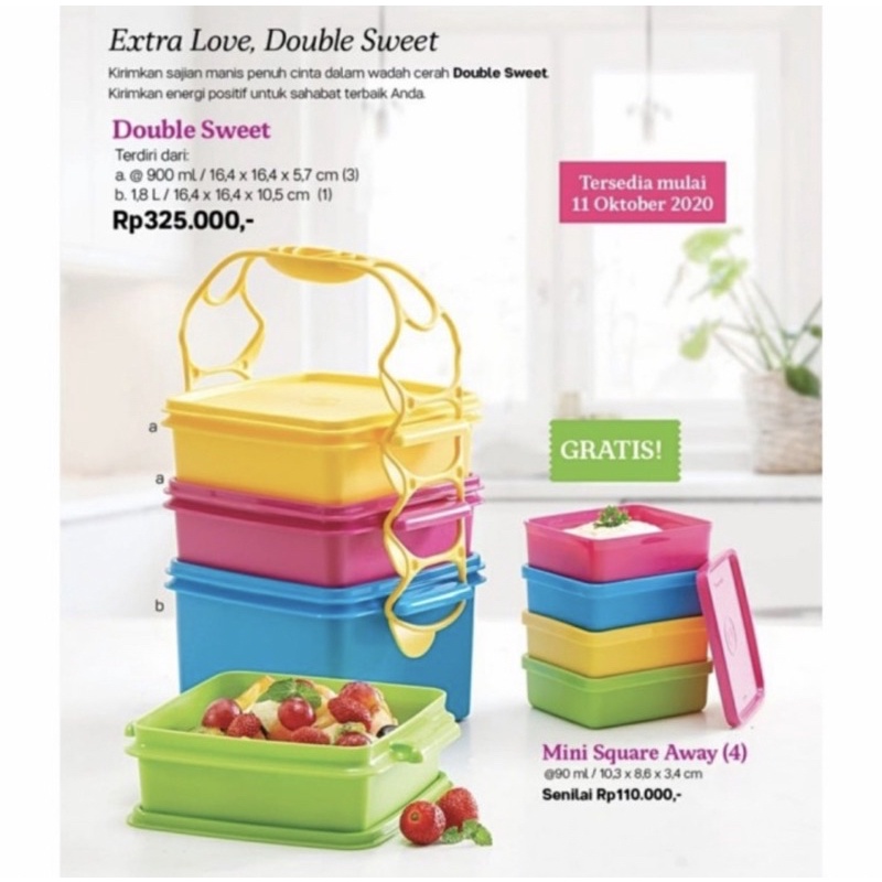 Jual Tupperware Double Sweet Rantang Shopee Indonesia