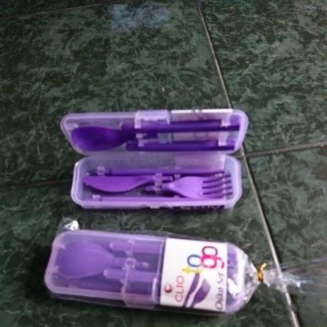 Clio - Cleo Plastic Cultery Set - Perlengkapan Makan Plastik Clio - Cleo