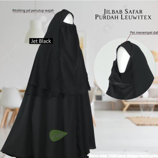KERUDUNG SAFAR PURDAH JUMBO | CADAR RESLETING PURDAH | JILBAB