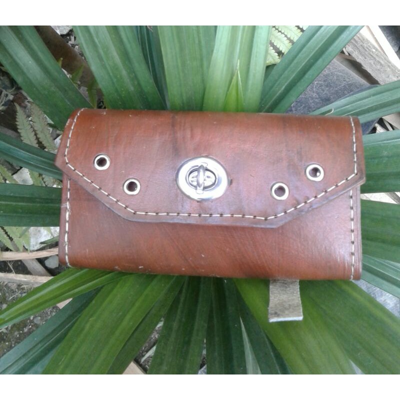 Tas sadel kulit sepeda ontel