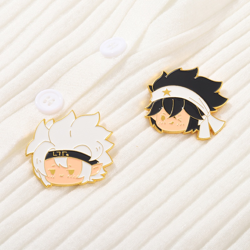 Bros Pin Enamel Bentuk Karakter Kartun Anime Jepang Untuk Hadiah