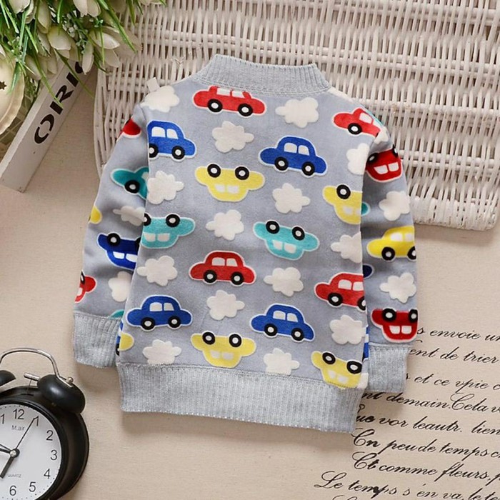 Jaket Sweater Rajut Import Anak Bayi Laki-laki Mobil