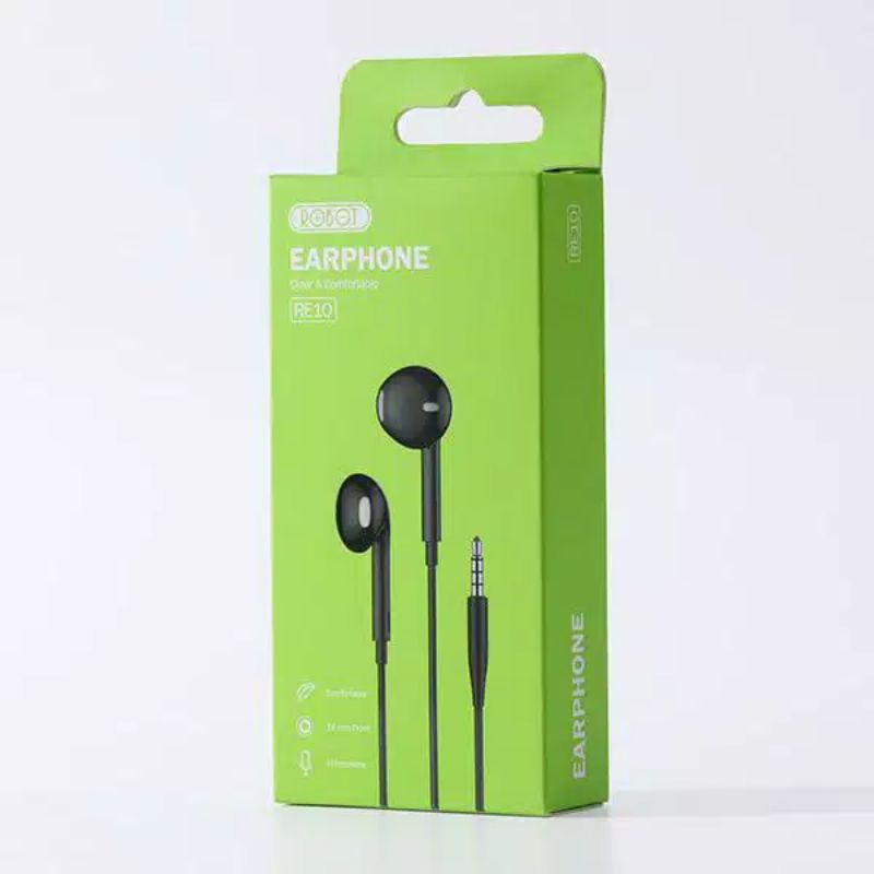 Headset Robot RE10 Earphone Bass ORIGINAL