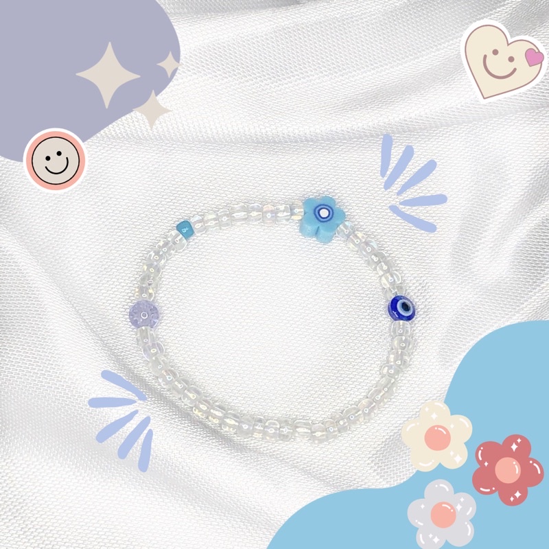 Clear series bracelet / bracelet beads / Gelang dan cincin manik / Gelang manik