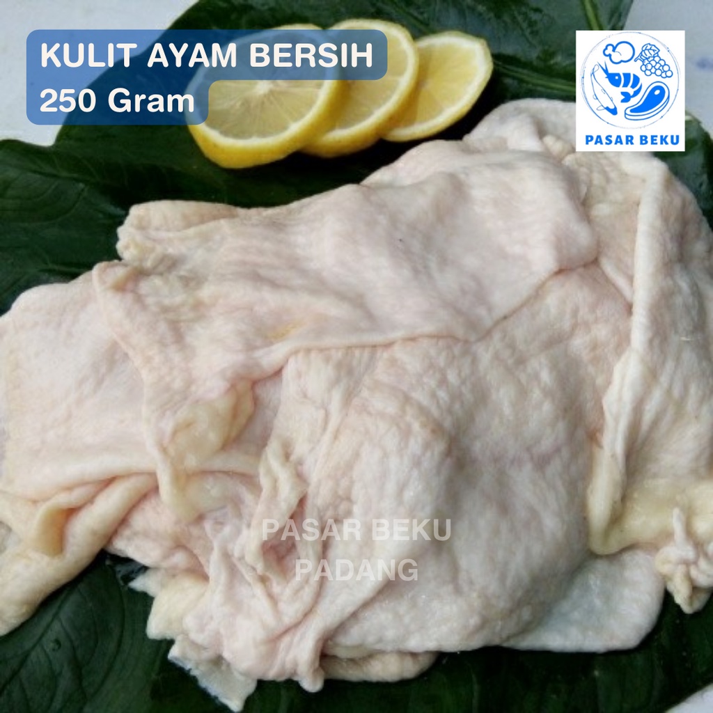 Jual Kulit Ayam Bersih Segar 250 Gram Frozen Food Pasar Beku Padang