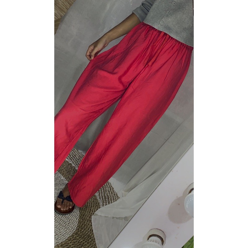 CELANA KULOT POLOS-Merah
