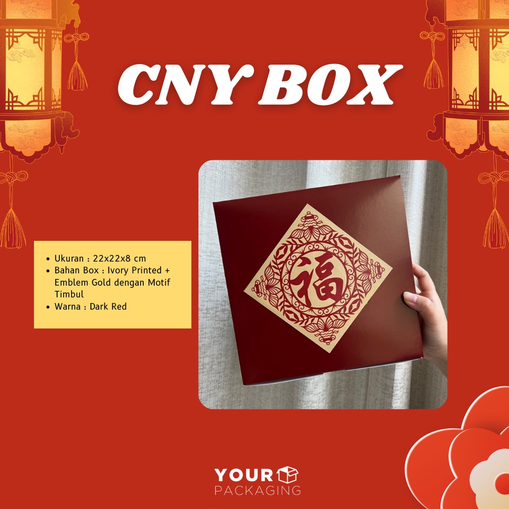 

KARDUS IMLEK 22 X 22 X 8 // BOX CNY CHINESE NEW YEAR