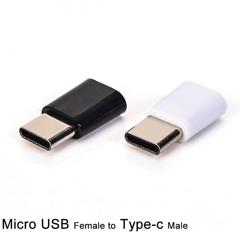 (LUCKID) Adapter Konverter Charger Micro USB Female Ke Tipe-C Male