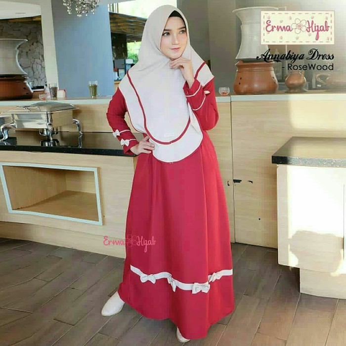 GAMIS SYARI ANNAJAH CAPUCCINO 900GR 110 140 ALLSIZE GAMIS SYARI BUSUI CADAR CREPE HQ POLOS MURAH I.